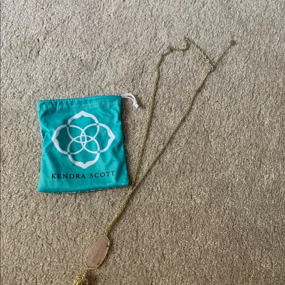 Kendra Scott Rose Quartz Necklace - Picture 3 of 6